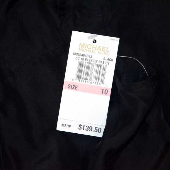 Michael Michael Kors NWT Silk Front Zipper Dress10 - Picture 9 of 11